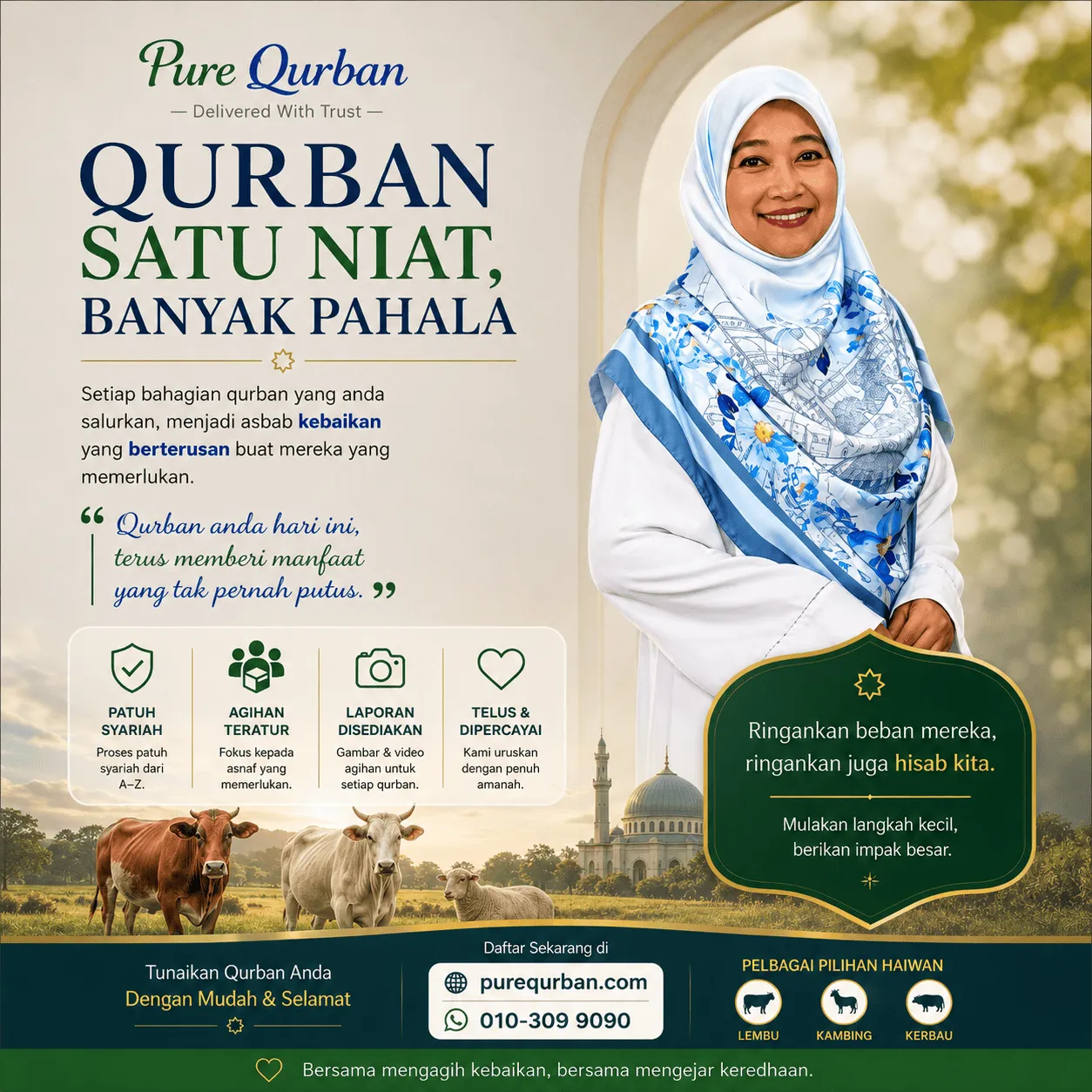 Pure Qurban santapan rohani poster 2